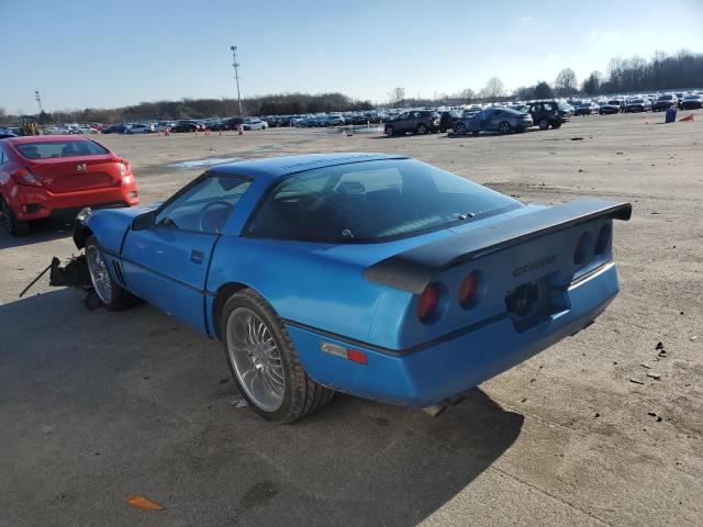 1G1AY0783E5126381 - 1984 CHEVROLET CORVETTE BLUE photo 2