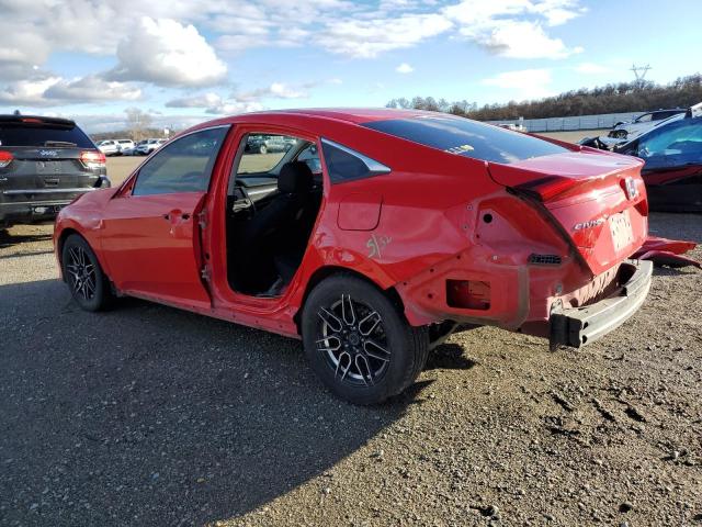 2HGFC2F56JH609219 - 2018 HONDA CIVIC LX RED photo 2