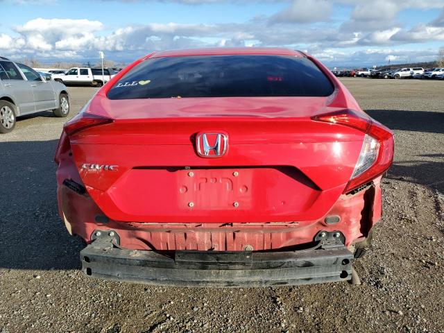 2HGFC2F56JH609219 - 2018 HONDA CIVIC LX RED photo 6