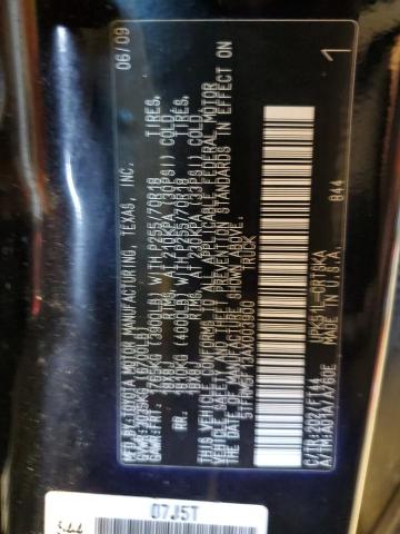 5TFRM5F13AX003900 - 2010 TOYOTA TUNDRA DOUBLE CAB SR5 BLACK photo 12