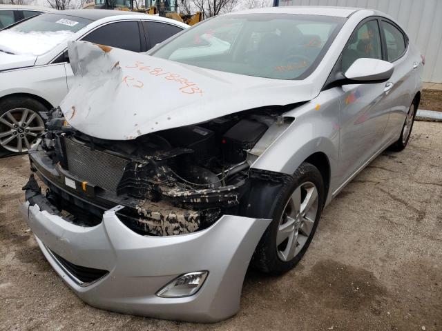 KMHDH4AE6DU914629 - 2013 HYUNDAI ELANTRA GLS SILVER photo 1