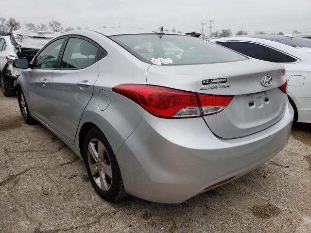 KMHDH4AE6DU914629 - 2013 HYUNDAI ELANTRA GLS SILVER photo 2