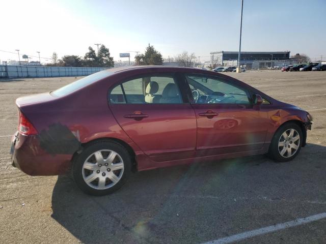 1HGFA16548L101313 - 2008 HONDA CIVIC LX BURGUNDY photo 3