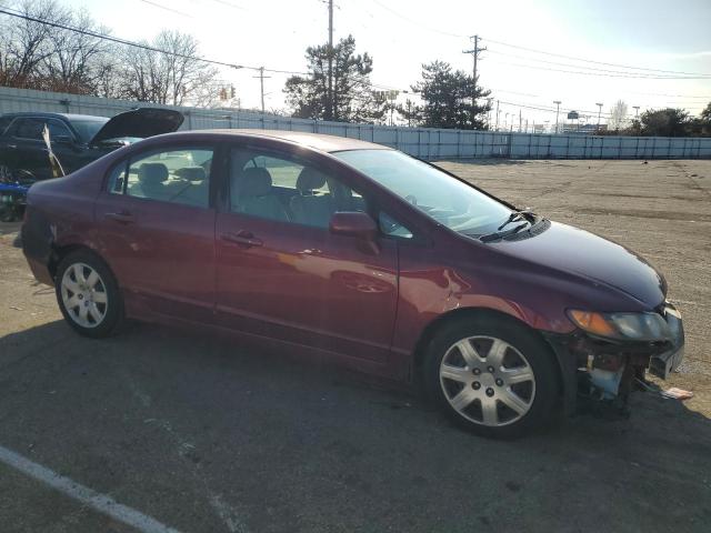 1HGFA16548L101313 - 2008 HONDA CIVIC LX BURGUNDY photo 4