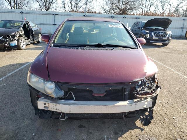 1HGFA16548L101313 - 2008 HONDA CIVIC LX BURGUNDY photo 5