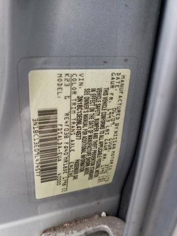 3N1BC13E09L474577 - 2009 NISSAN VERSA S SILVER photo 12