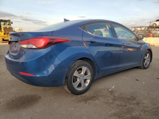 KMHDH4AE4GU567936 - 2016 HYUNDAI ELANTRA SE BLUE photo 3