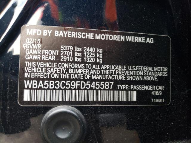 WBA5B3C59FD545587 - 2015 BMW 535 XI BLACK photo 12