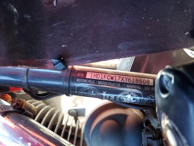 1HD1FCW17XY618608 - 1999 HARLEY-DAVIDSON FLHTCUI 红色 照片 10