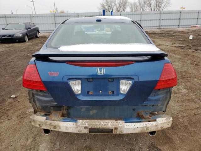 1HGCM66586A065058 - 2006 HONDA ACCORD EX BLUE photo 6