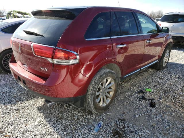 2LMDJ6JK7DBL60873 - 2013 LINCOLN MKX RED photo 4