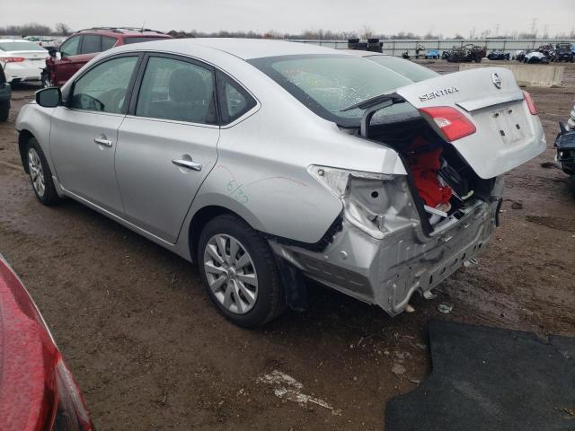 3N1AB7AP3HY369541 - 2017 NISSAN SENTRA S SILVER photo 2