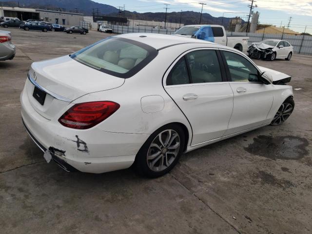 55SWF4JB7FU066604 - 2015 MERCEDES-BENZ C 300 WHITE photo 3