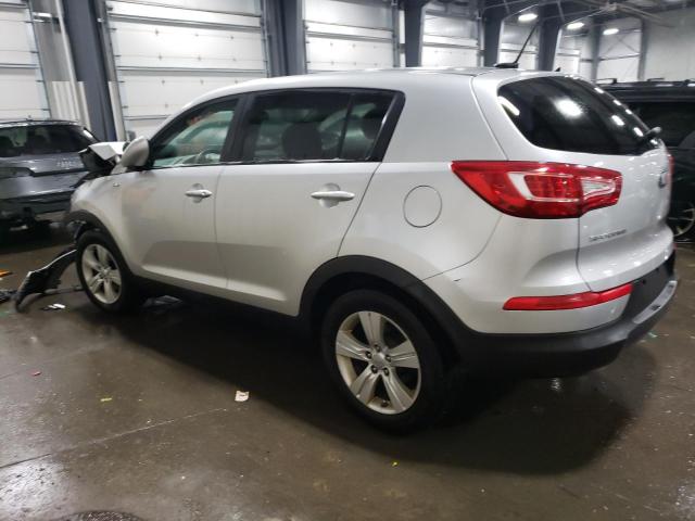 KNDPBCA20D7354446 - 2013 KIA SPORTAGE LX SILVER photo 2