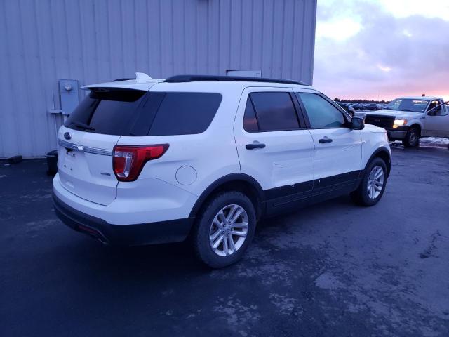 1FM5K8BH3HGA62427 - 2017 FORD EXPLORER WHITE photo 3