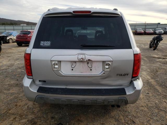 2HKYF18503H512372 - 2003 HONDA PILOT EXL SILVER photo 6