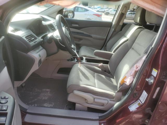 5J6RM4H53DL042616 - 2013 HONDA CR-V EX MAROON photo 7