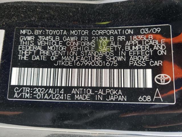 JTKDE167990301675 - 2009 TOYOTA SCION TC 黑色 照片 13