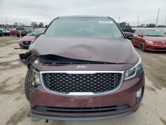 KNDMC5C11J6348298 - 2018 KIA SEDONA EX MAROON photo 5