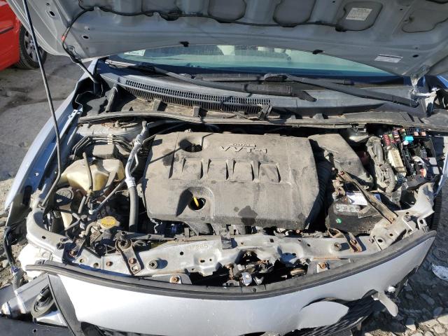 2T1BU4EE7AC265126 - 2010 TOYOTA COROLLA BASE SILVER photo 11