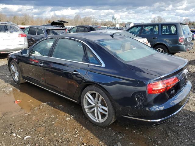 WAU32AFD9FN006105 - 2015 AUDI A8 L QUATTRO BLUE photo 2