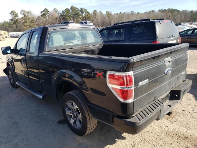 1FTFX1CF5DKD92737 - 2013 FORD F150 SUPER CAB BLACK photo 2