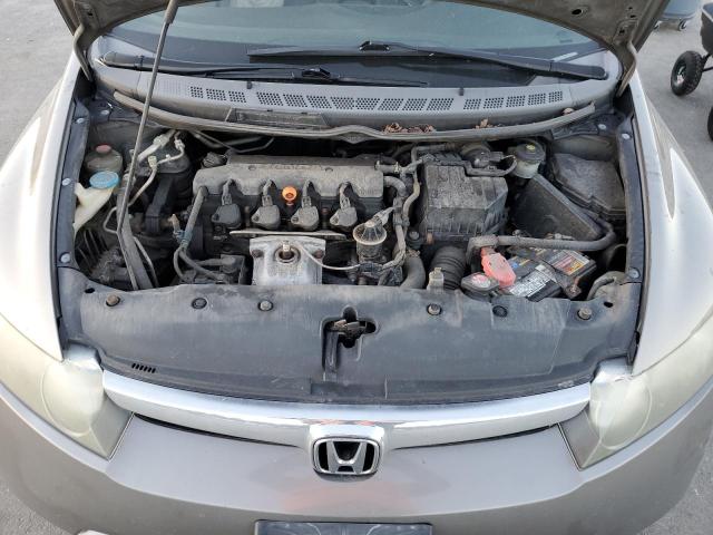 2HGFA16578H308680 - 2008 HONDA CIVIC LX GRAY photo 11