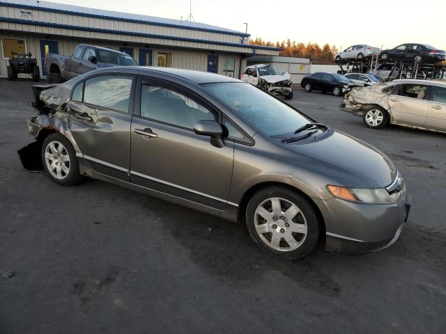 2HGFA16578H308680 - 2008 HONDA CIVIC LX GRAY photo 4