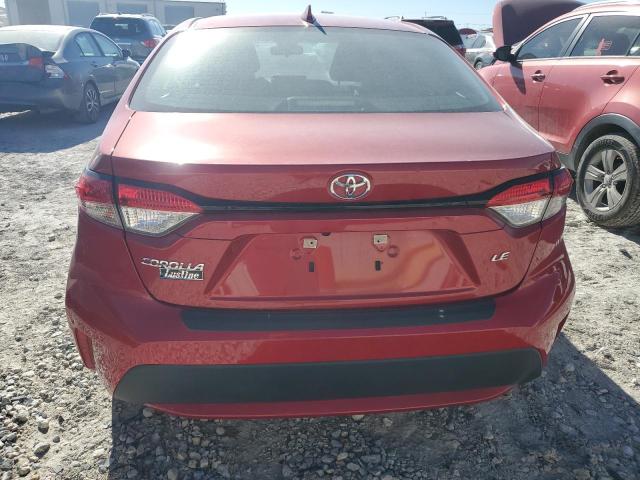 5YFEPMAE7MP263665 - 2021 TOYOTA COROLLA LE RED photo 6