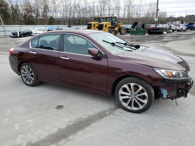 1HGCR2F51DA224669 - 2013 HONDA ACCORD SPORT BURGUNDY photo 4