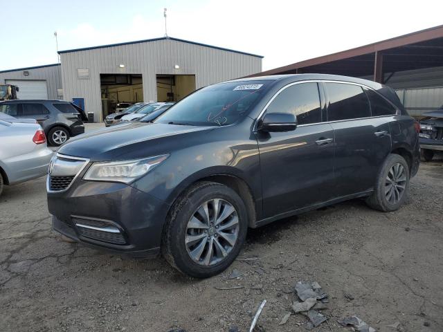 5FRYD3H45EB008019 - 2014 ACURA MDX TECHNOLOGY GRAY photo 1