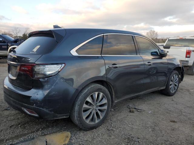 5FRYD3H45EB008019 - 2014 ACURA MDX TECHNOLOGY GRAY photo 3