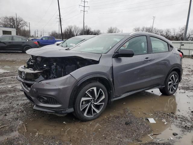 3CZRU6H11KG718631 - 2019 HONDA HR-V SPORT GRAY photo 2