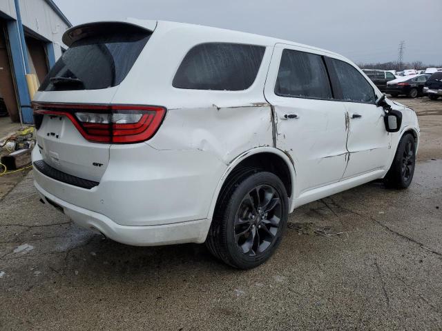 1C4RDJDG0MC576152 - 2021 DODGE DURANGO GT WHITE photo 3