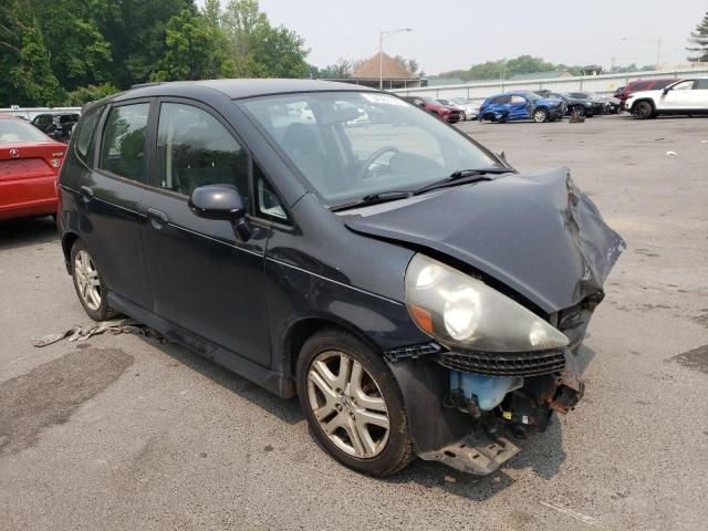 JHMGD38647S054654 - 2007 HONDA FIT S BLACK photo 4