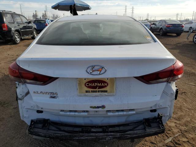 5NPD74LF0JH265378 - 2018 HYUNDAI ELANTRA SE WHITE photo 6