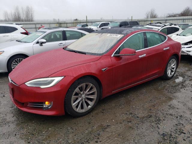 5YJSA1E21JF291519 - 2018 TESLA MODEL S წითელი ფოტო 1