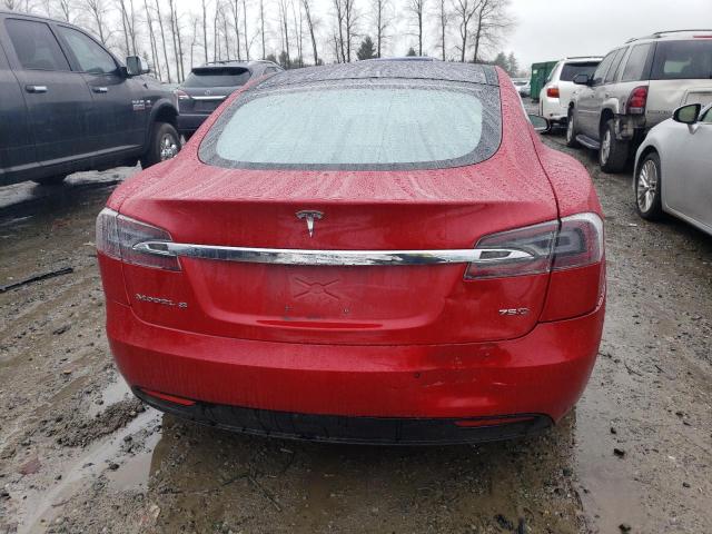 5YJSA1E21JF291519 - 2018 TESLA MODEL S წითელი ფოტო 6