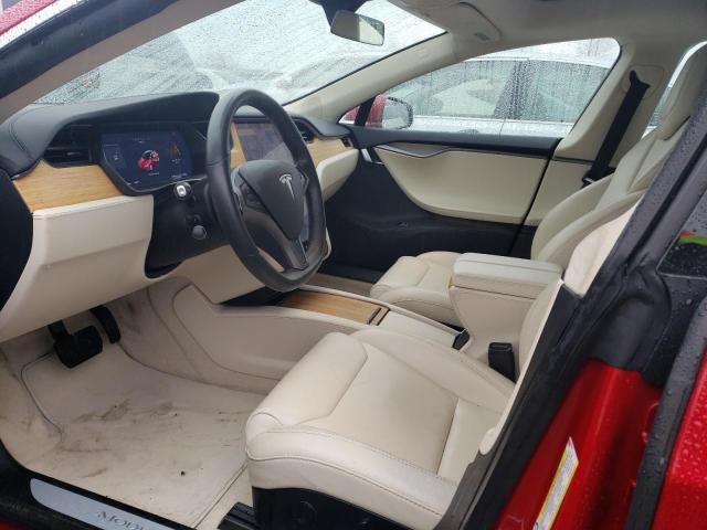 5YJSA1E21JF291519 - 2018 TESLA MODEL S წითელი ფოტო 7