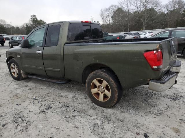 1N6AA06A54N578795 - 2004 NISSAN TITAN XE GREEN photo 2