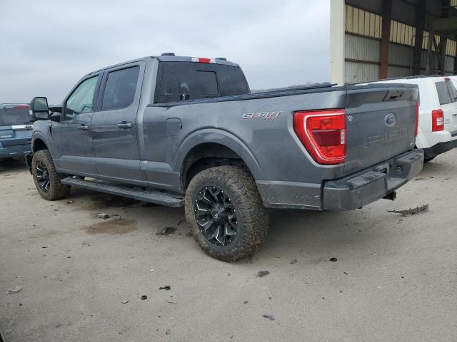 1FTFW1E81NFB23906 - 2022 FORD F150 SUPERCREW GRAY photo 2