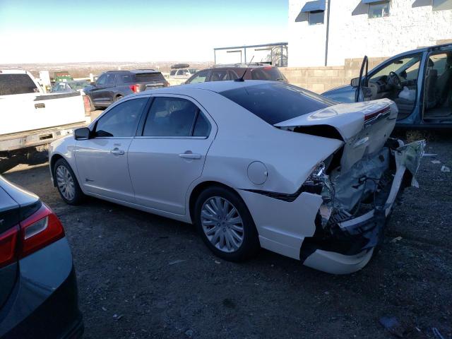 3FADP0L36CR444867 - 2012 FORD FUSION HYBRID WHITE photo 2