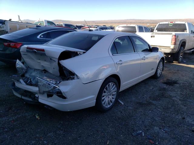 3FADP0L36CR444867 - 2012 FORD FUSION HYBRID WHITE photo 3