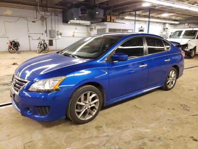 3N1AB7AP4DL743873 - 2013 NISSAN SENTRA S BLUE photo 1