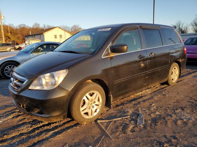 5FNRL382X5B009495 - 2005 HONDA ODYSSEY LX BLACK photo 1