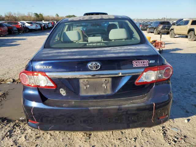 2T1BU4EE9BC682930 - 2011 TOYOTA COROLLA BASE BLUE photo 6