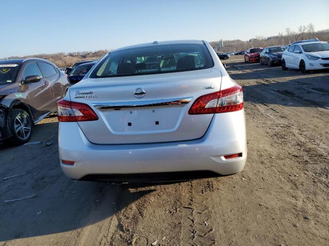 3N1AB7AP0FY318172 - 2015 NISSAN SENTRA S SILVER photo 6