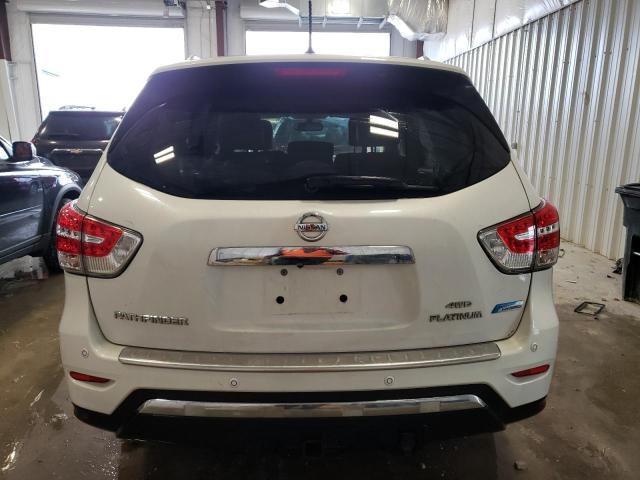 5N1CR2MM8EC661434 - 2014 NISSAN PATHFINDER SV HYBRID WHITE photo 6