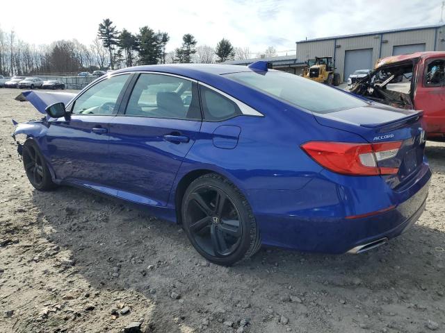 1HGCV1F33KA078454 - 2019 HONDA ACCORD SPORT BLUE photo 2