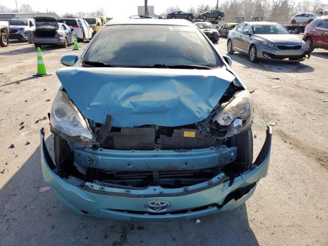 JTDKDTB38E1085189 - 2014 TOYOTA PRIUS C BLUE photo 5